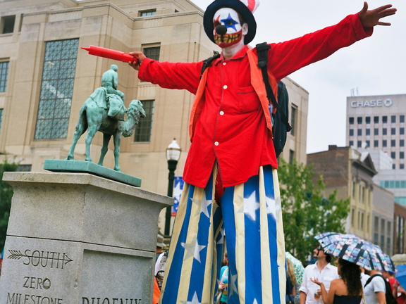 Adam the Clown Walker, July 4